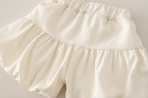 Set Estivo Trendy per Bambine 2 Pezzi con Stampa Animalier, Top a Maniche Corte e <span class=keywords><strong>Pantaloncini</strong></span> Abbinati, Outfit Morbido e Traspirante per Bambine 1-5 Anni - Product Image 6