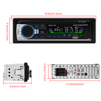 Pemutar MP3 Mobil Podofo 2 USB Autoradio 1Din Radio Mobil BT FM Aux in Receiver SD MMC WMA 2.1A Pengisian Cepat JSD-530 Stok Tersedia