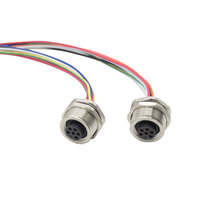 Westsam fabricant de câbles connecteur fournisseur 7/8 connecteur circulaire 6 broches M30x1.5 connecteur de montage sur panneau électronique étanche
