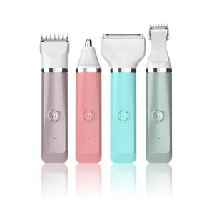 Unibono Professional 3 in 1 여성용 바디 그루밍 클리퍼 저소음 전기 제모기 및 여성용 LED 조명 트리머