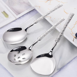 DF BC Couleurs personnalisées, en gros, luxe, ensemble de couverts de service en acier inoxydable 316, comprenant cuillère de service et cuillère à soupe, pour mariage - Product Image 1