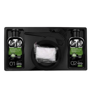 แชมพูย้อมผมสมุนไพรกึ่งถาวร <span class=keywords><strong>สี</strong></span>ดำข้าว สำหรับ<span class=keywords><strong>ผม</strong></span><span class=keywords><strong>ขาว</strong></span> จีน <span class=keywords><strong>ปิด</strong></span><span class=keywords><strong>ผม</strong></span><span class=keywords><strong>ขาว</strong></span>ได้ 100% ครีมยืดผม 200 มล.+200 มล. - Product Image 2