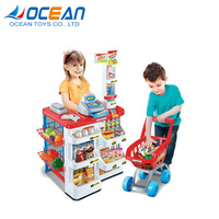 Faire semblant de jouer à la caisse jouets en gros enfants jouet de supermarché avec mini panier