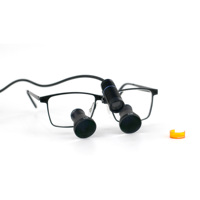 Lampe dentaire LED MC-JD2100 avec loupes binoculaires 21NM-300X, lampe frontale à spot lumineux pour chirurgie, grossissement 3.0x