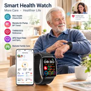 Reloj Inteligente S105 2026, Último Modelo, con Monitorización Diaria de la Presión Arterial, Actividad Cardíaca, Estado de Ánimo, Informe de Bienestar con IA, para Personas Mayores - Product Image 1