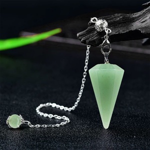 Colgante de Péndulo de Cristal Natural Ajustable, Collar con Colgante de Pirámide Hexagonal de Amatista en Bruto para Sanación con Piedras - Product Image 2