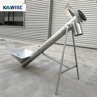 Petit convoyeur à vis avec longueur et diamètre de tube personnalisés pour le traitement des aliments, des céréales et des granulés agricoles