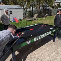 Table de billard en ardoise Beer Pong Billard Jeu de fête interactif Machine d'arcade Divertissement intérieur