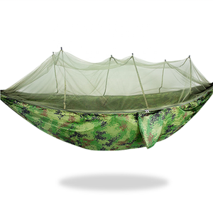 Ngoài trời di động cường độ cao <span class=keywords><strong>Nylon</strong></span> dù vải cắm trại võng treo giường ngủ với lưới chống muỗi đồ gỗ ngoài trời - Product Image 3