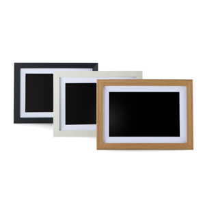 Cadre photo numérique WiFi en bois 10,1 pouces avec écran tactile et application Frameo - Product Image 1
