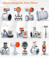 Medidor de Flujo Electromagnético DN15-DN6000 IP68 +/-0.5 Pct RS485 Modbus 4-20mA con Batería y Brida MID para Agua, Aguas Residuales y Aceite