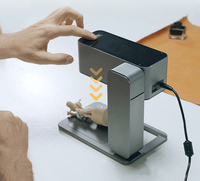 Nueva Máquina Portátil de Grabado y Marcado Láser para Madera, Acrílico, Goma, Cuero, Madera Contrachapada y Plástico con Soporte para DXF/PLT