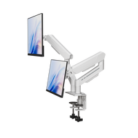Nuevo Diseño de Soporte de Brazo para Monitor de Doble Pantalla de Alta Resistencia, Capacidad de 2-9 kg, con Rotación de 360° °   Rotación para Estación de Trabajo de Oficina