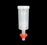 Kit de 3 pièces en plastique transparent écologique avec barboteur à air et accessoires pour brassage domestique
