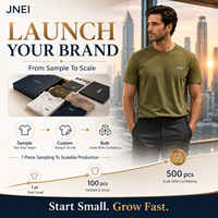 Chemise de voyage pour homme JNEI en polyester 180 g/m², séchage rapide, protection UV, respirante, toucher doux, confort quotidien