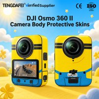 Pour DJI Osmo 360 II, autocollant en vinyle coloré 3M, imperméable, résistant aux rayures, amovible sans résidus, pour les créateurs