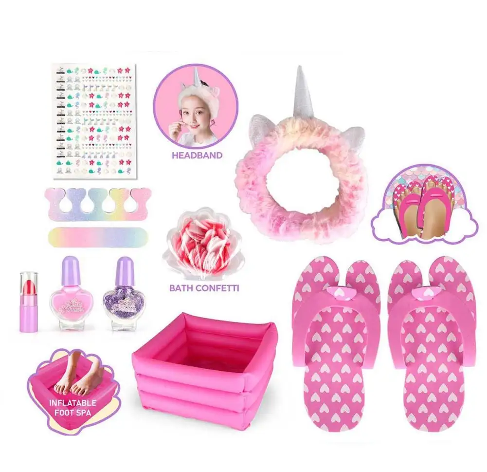 beauty makeup palette mani&pedi pampering party set makeup sets toy girls toys