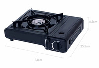 Réchaud à gaz portable mini butane pour camping, randonnée et barbecue, accessoires d'extérieur OEM, vente chaude