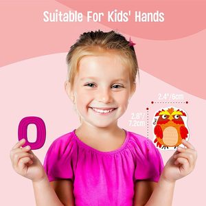 Aimants pour enfants, animaux mignons de A à Z, aimants pour réfrigérateur pour les tout-petits de 2 à 5 ans, grands aimants éducatifs, personnalisation OEM - Product Image 5