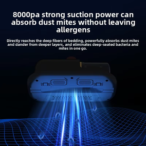 Aspirapolvere Ricaricabile per Materassi con Forte Aspirazione, Sistema a Doppia Vibrazione e Luce UV per la Rimozione degli Acari - Product Image 5