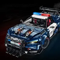 3975 pièces 1:8 Supercar technique en plastique ABS, blocs de construction 10655, voiture de sport RC, modèle de véhicule, idée de jouet de construction