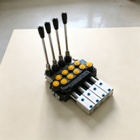 Vanne de commande directionnelle hydraulique pilotée par joystick, 4 voies, pour excavatrice, chargeuse forestière, OEM, directement de l'usine