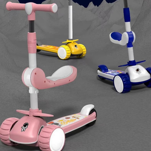 Patinete de Tres Ruedas para Niños de 1 a 12 Años, Material Plástico Antideslizante para Niños y Niñas - Product Image 3