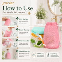 Sac de Savon en Filet de Nylon Africain Personnalisé en Gros, Éponge de Bain Exfoliante du Ghana avec Cordon en Ruban