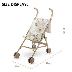 Carrito de Juguete Plegable Multifuncional para Niños, Diseño de Casa de Juego, Respetuoso con el Medio Ambiente, Juguete de Muñecas - Product Image 6