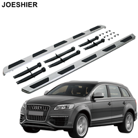 JOESHIER Marchepieds latéraux en alliage d'aluminium de haute qualité, fixation par vis complète pour Audi Q7 2005-2015, protection