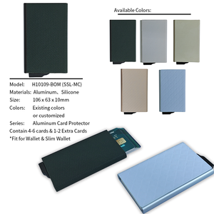 ที่ใส่บัตรเครดิต RFID กระเป๋าสตางค์สำหรับผู้ชายทำจากหนังพับได้เปิดอัตโนมัติสำหรับบัตร9ใบพร้อมช่องใส่บัตรประจำตัวและช่องใส่เหรียญ - Product Image 4