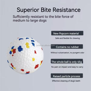 Balle à mâcher indestructible en mousse écologique pour les mâcheurs agressifs |   Jouet flottant léger et solide pour chien - Style amusant pour usage quotidien - Product Image 5