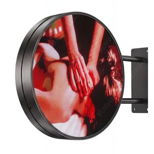 Letrero Publicitario LED Redondo Comercial Personalizado P2.5 de 500 mm, Pantalla LED Circular Programable Controlada por Aplicación WiFi para Fachada de <span class=keywords><strong>Tienda</strong></span> - Product Image 1
