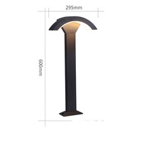 Elektrikli Modern Çiçek Bahçesi Lambası AC Sensörlü Duvar Lambası Direği IP65 Dereceli LED 270 Işın Açısı CRI 75 5000K CE Sertifikalı Alüminyum+PC