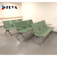 Chaise d'attente moderne pour réception, banc de salle d'attente d'aéroport, chaise de salle d'attente de clinique à 3 places