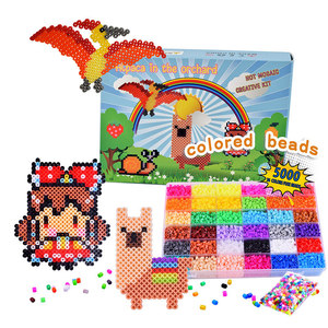 Venta al por mayor 24-Color Hama Beads Puzzle DIY Fuse Craft Kit 5000 piezas 5mm Planchado Beads Juguetes educativos para niños - Product Image 1