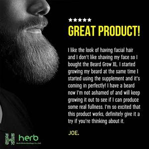 Gummies pour la croissance de la barbe OEM pour hommes, ingrédients naturels favorisant la croissance des poils de la barbe. - Product Image 2