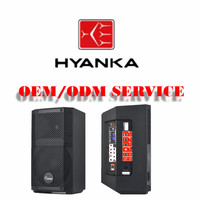 Haut-parleur actif PA de 10 pouces HYANKA E-B10 fabriqué en Chine, amplificateur DSP de 200 W, alimenté par batterie, pour les performances en direct en extérieur