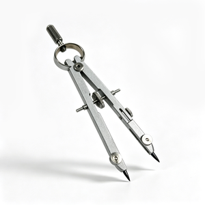 Juego de Compás Matemáticos Profesionales de Alta Calidad de 9 Piezas para Dibujar Círculos, Material Escolar, Instrumentos de Medición Multifunción - Product Image 6
