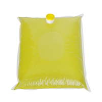 Bouchon verseur en plastique PE écologique et portable avec valve, fermeture côtelée, durable, anti-déversement, jaune, pour huile de cuisson/jus