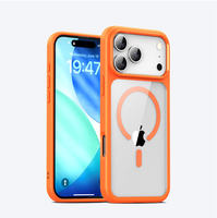 Coque de téléphone magnétique transparente personnalisée, durable et antichoc pour iPhone 17 Pro Max 16 15 14 13 12 Plus Pro