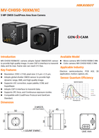 Kamera Industri Pemindai Area Warna 5MP CoaXPress Hik Robot MV-CH050-90XC-C-NN, Baru dan Asli