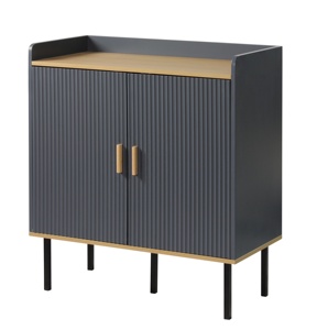 Armário Buffet Lateral, Armário de Cozinha de Madeira com Prateleira Ajustável, Mesa <span class=keywords><strong>Console</strong></span> para Cafeteria - Product Image 1