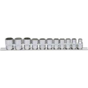 KS TOOLS - 911.0609 3/8'' <b>12</b> <b>point</b> <b>socket</b> set (11 pcs) - EAN 4042146564639 HAND <b>SOCKETS</b> 3/8" - Product Image 1