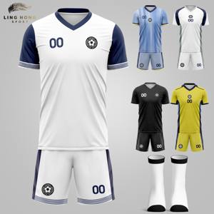 Divisa da Calcio Personalizzabile per Allenamento, Taglie Grandi, Uniforme da Calcio per Uomo Adulto, Stampata, Traspirante e ad Asciugatura Rapida - Product Image 2