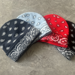 Berretto con berretto in acrilico Jacquard personalizzato con logo basso MOQ tutto sopra con motivo <span class=keywords><strong>passamontagna</strong></span> - Product Image 2