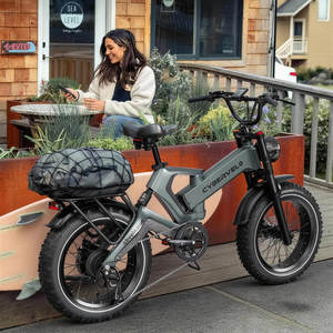 ZHENGBU Eec Dernier modèle Vélo électrique pliant 20 pouces 48V à pneus larges, suspension intégrale, étanche, 1000W, hybride, pour adultes, extérieur, K6F/EK6 Ebike 100 - Product Image 2