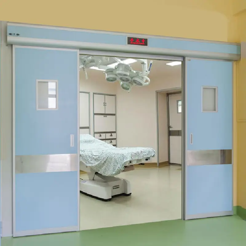 ISO 1000 halbautomat ische Schiebetür hermetische Schwingt ür für Krankenhaus