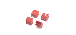 Connecteur à broches pour wafer, pas de 2,0 mm, droit, 2P, rouge, emballage en bobine, matériau PA46 - Product Image 2