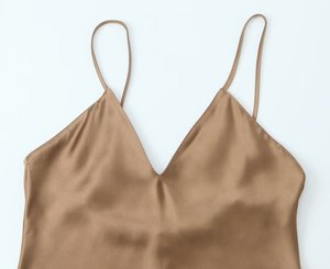 KAR & OT ZA 2025 nuovo abito da donna a mezza lunghezza in raso tinta unita con scollo a V con bretelle senza schienale e 4772333 alla moda - Product Image 5